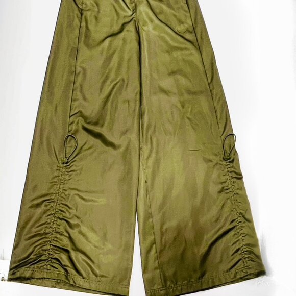 adidas Originals Women's Wide-Leg Satin Joggers - Picture 4 of 6